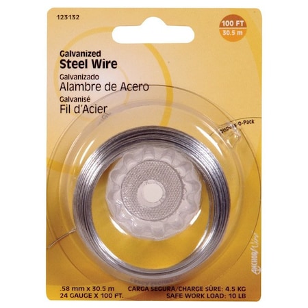 Hillman HILLMAN 100 ft. L Galvanized Steel 24 Ga. Wire, PK10 123132-N